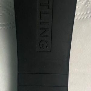 Breitling Diver Pro II Black Rubber Watch Band Strap with Deployment Buckle